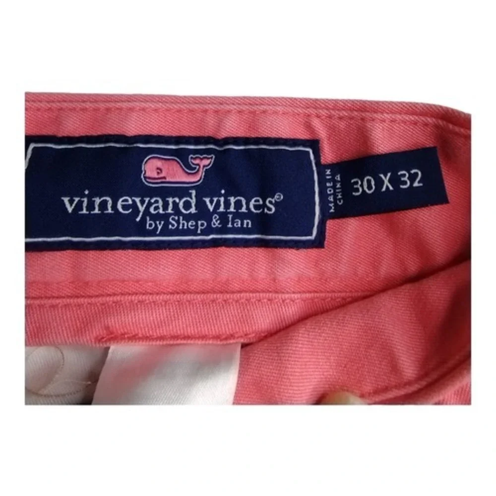 Vineyard Vines Mens 30x32 Salmon Pink‎ Cotton Dress Club Pants by Step & Ian